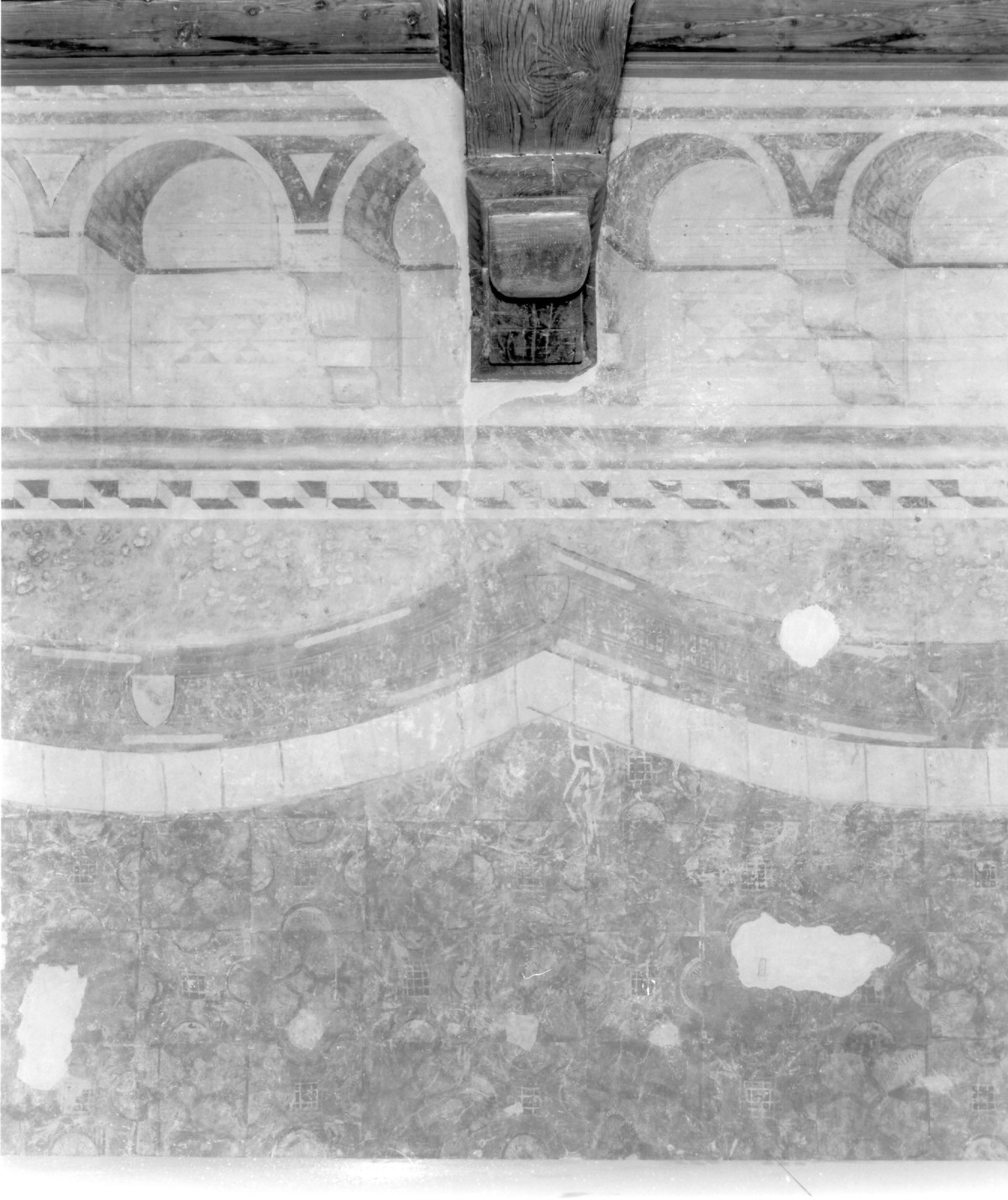 decorazione pittorica - ambito fiorentino (sec. XIV)
