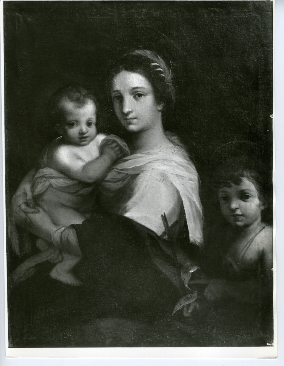 Madonna col Bambino e San Giovannino di Ventura Salimbeni - dipinto (positivo) di Salimbeni Ventura (attr), anonimo (metà XX)