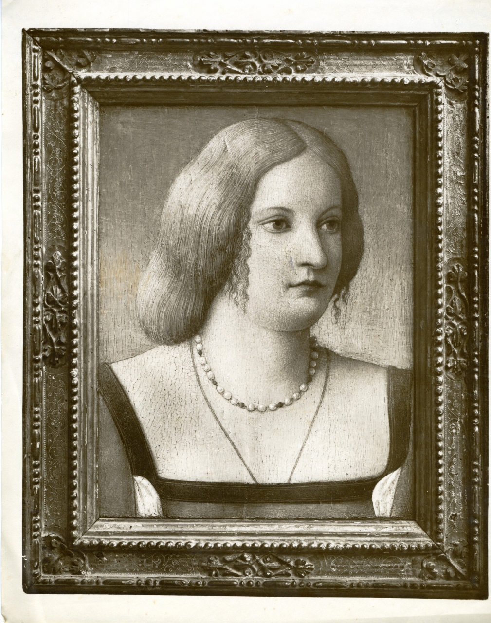 ritratto di dama di Vincenzo Catena - dipinto (positivo) di Catena Vincenzo (attr), Fossi F (prima metà XX)