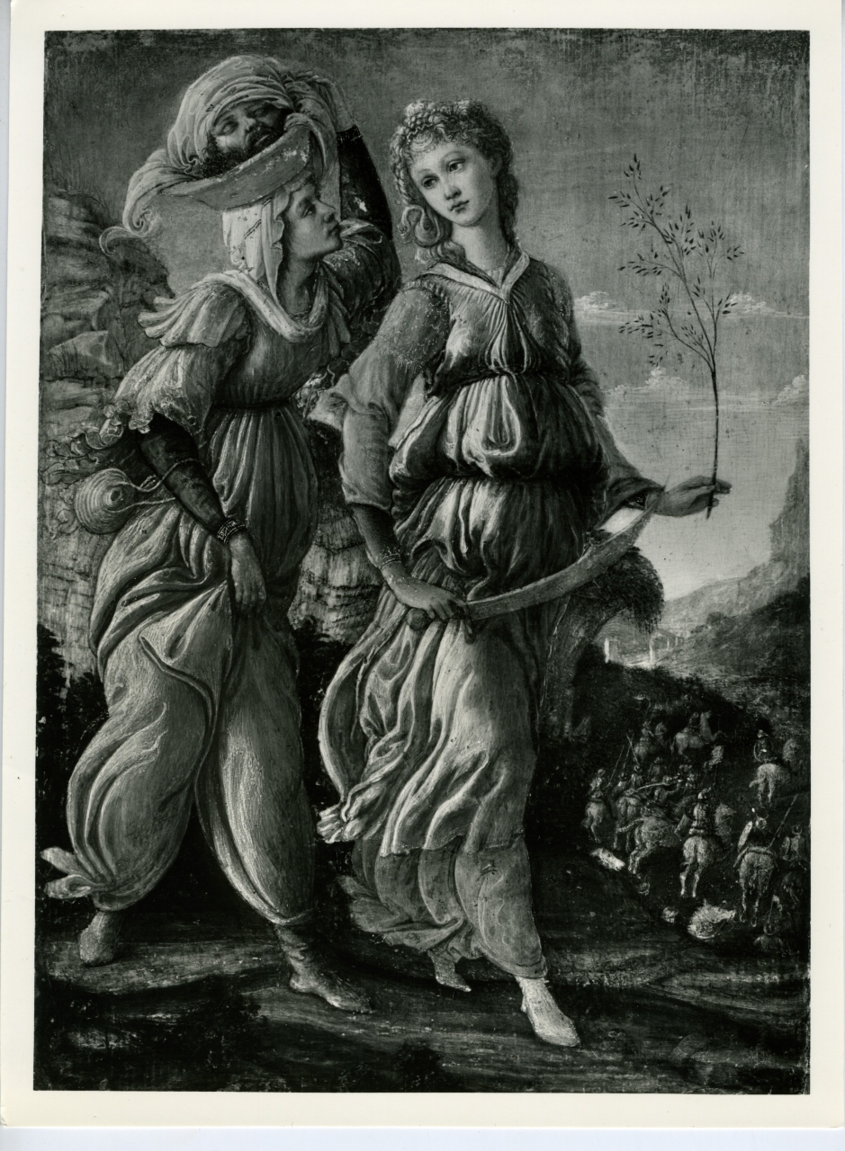 ritorno di Giuditta a Betulia di Sandro Botticelli - dipinto (positivo) di Filipepi Alessandro detto Botticelli (attr), anonimo (metà XX)