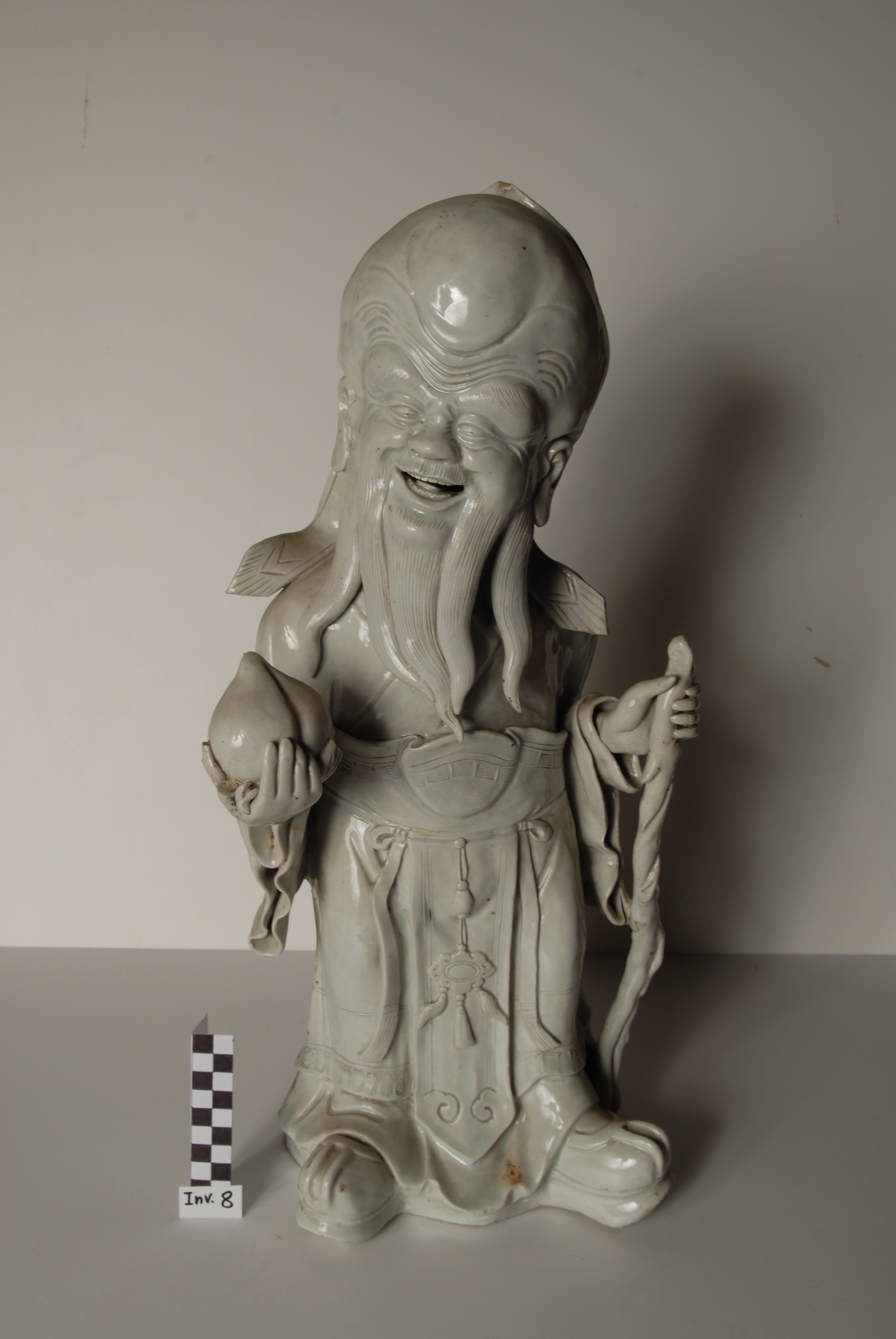 Shou xing (Dio della Longevità) (statuetta) - manifattura cinese (XIX)