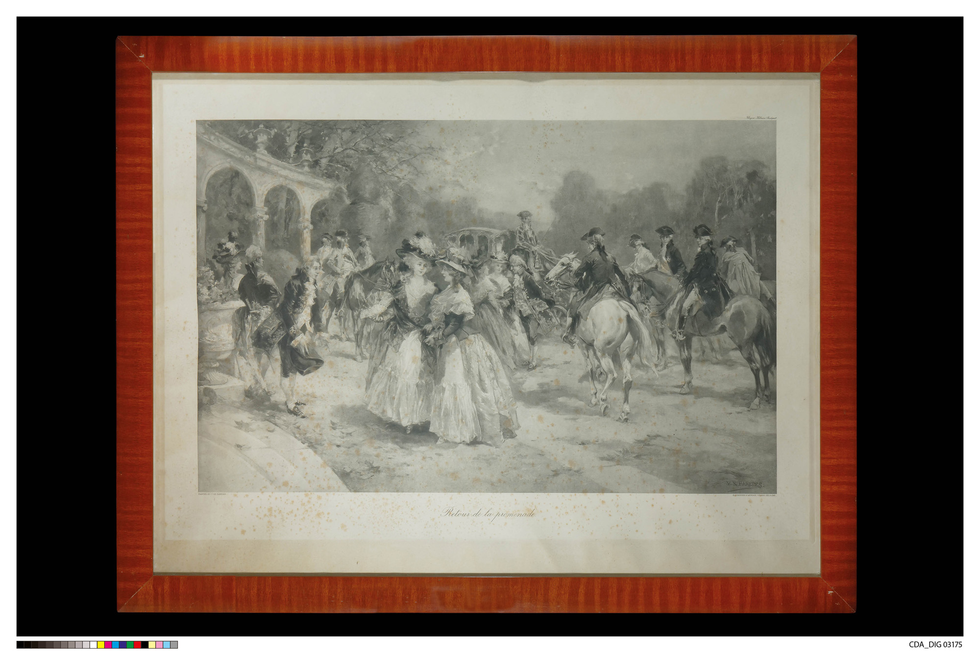 Retour de la promenade (stampa) di De Paredes, Vicente (fine/ inizio XIX-XX)