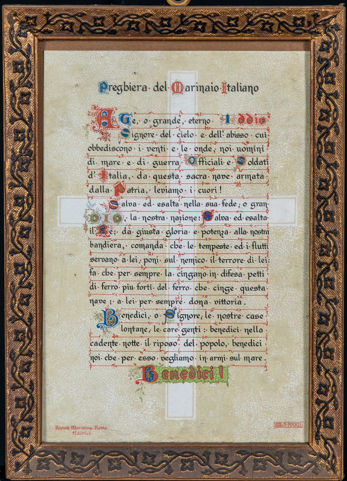 Preghiera del marinaio italiano (stampa) (prima metà XX)