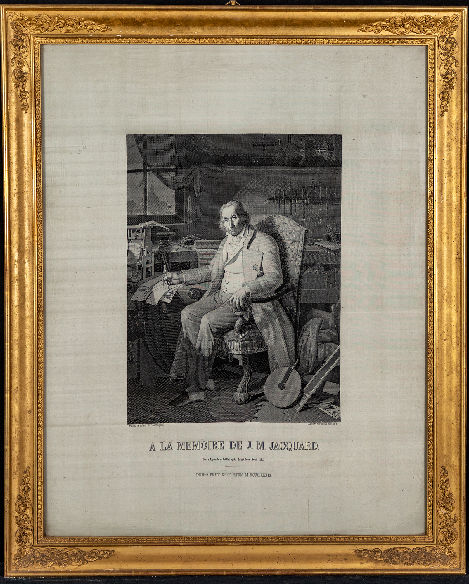 Joseph Marie Jacquard (stampa) - ambito francese (XIX)