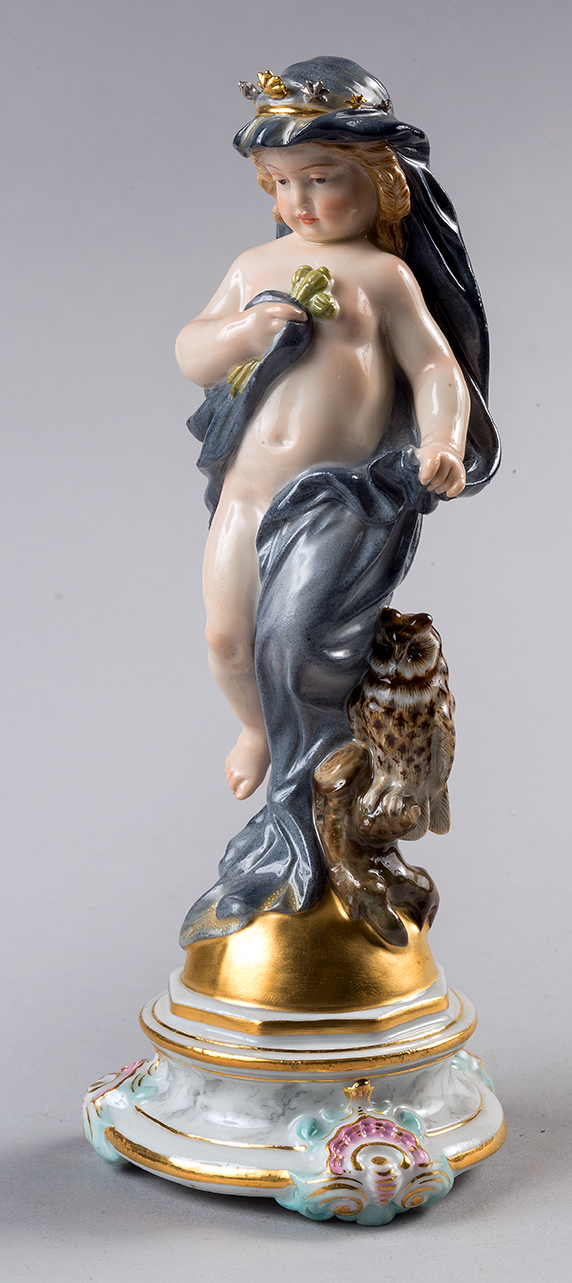 Figura allegorica della Notte (statuetta, pendant) - manifattura di Meissen (secc. XIX-XX)
