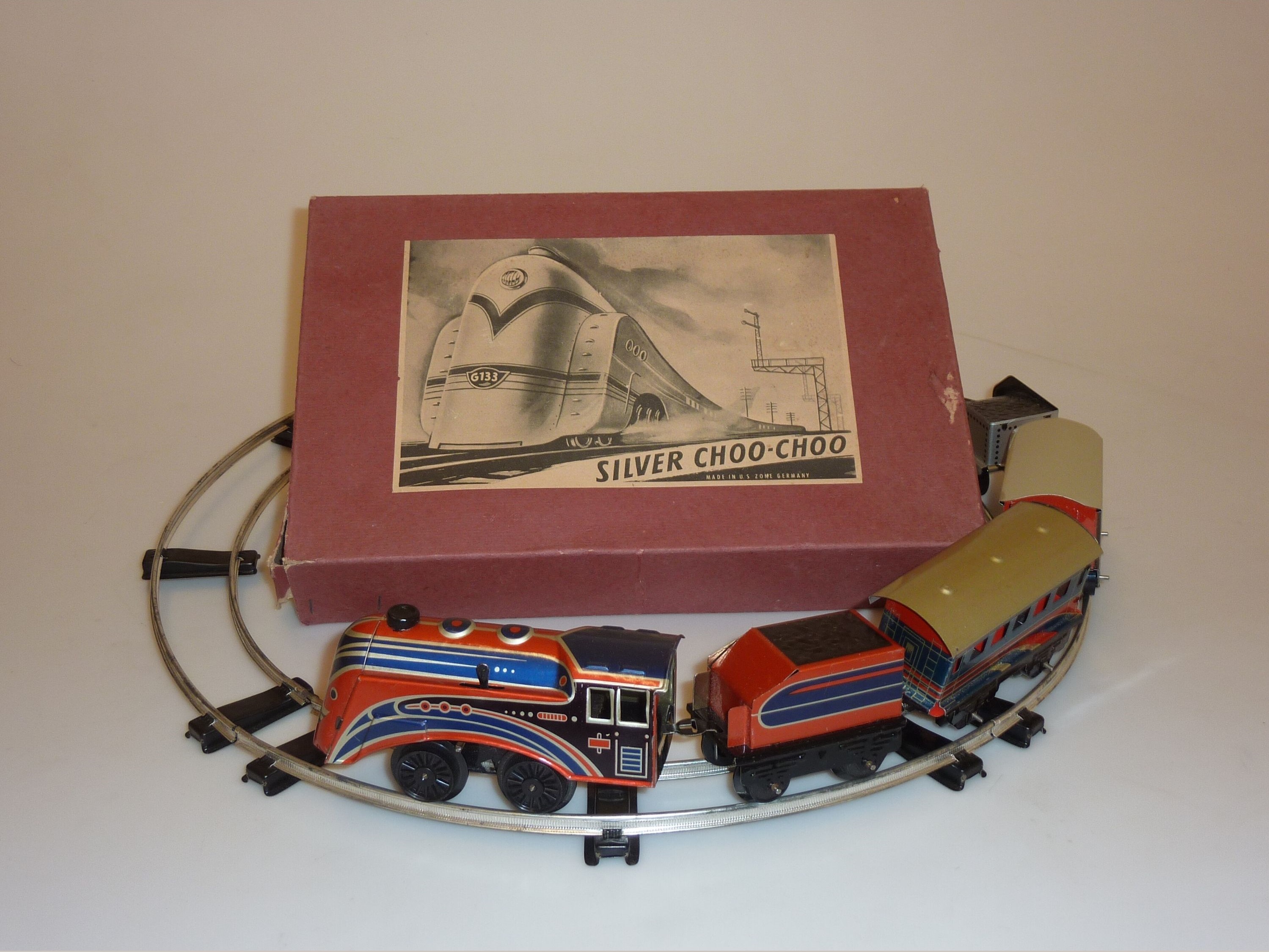 trenino, a molla, Accessori ludici - area tedesca (1946-1949)