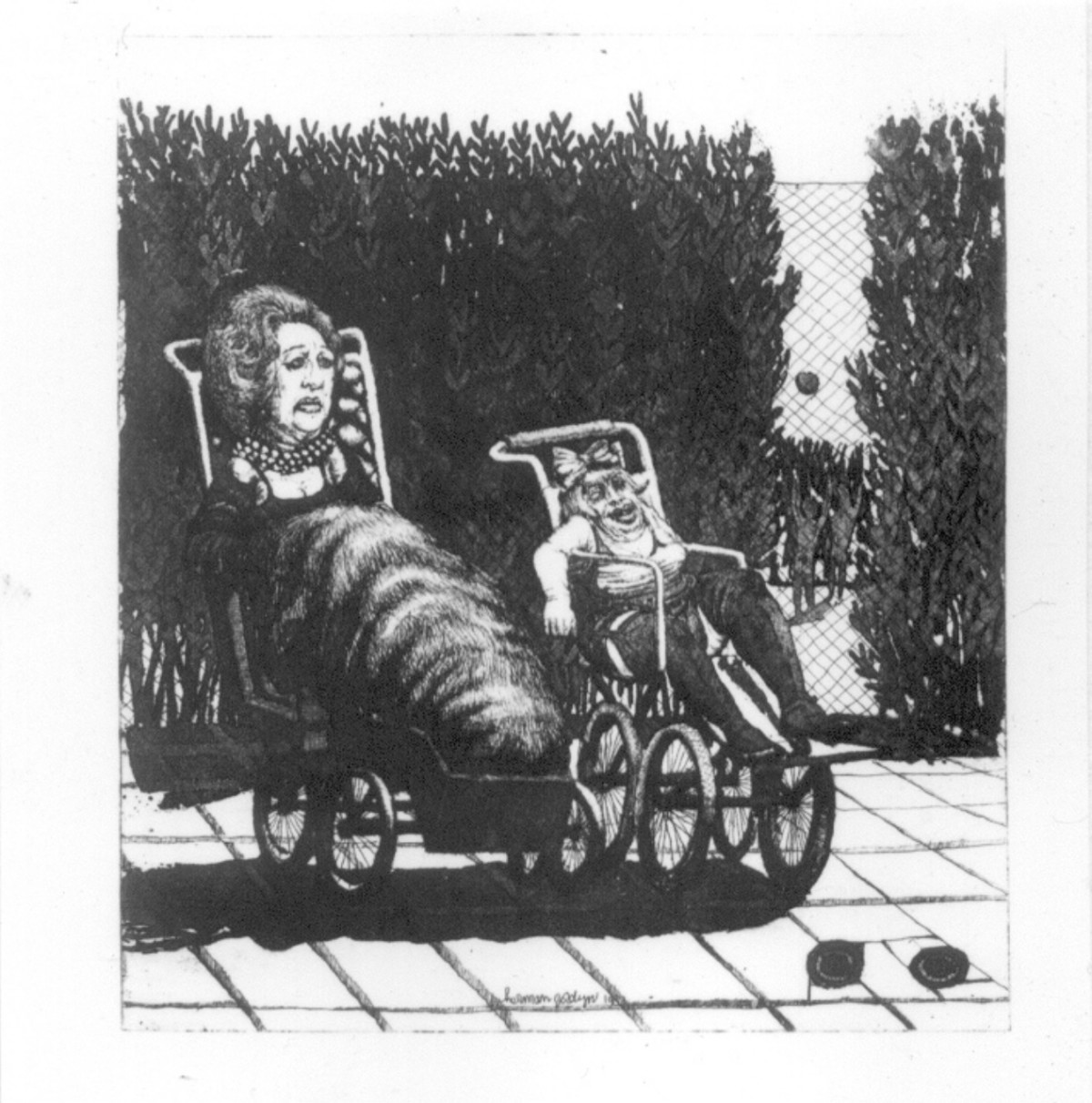 figure femminili (stampa) di Gordyn Herman (sec. XX)