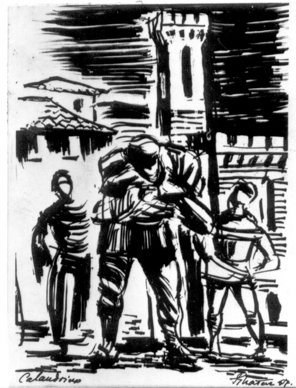 Personaggi e scene da cicli letterari (stampa) di Szalas Romano (sec. XX)