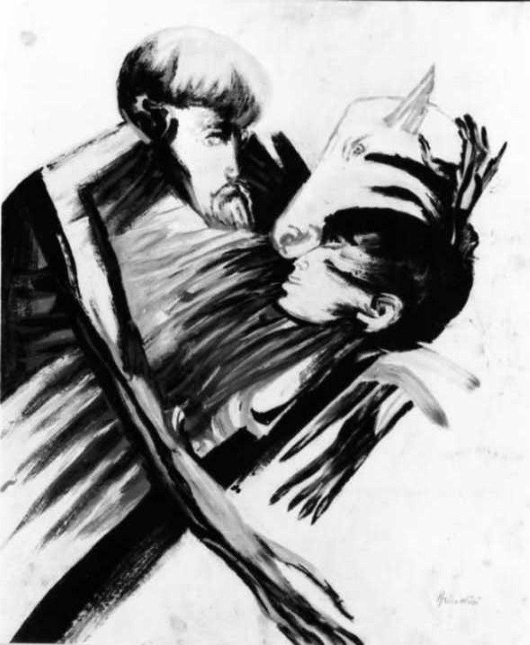 La magnimità di Natan, Personaggi e scene da cicli letterari (disegno) di Brindisi Remo (sec. XX)