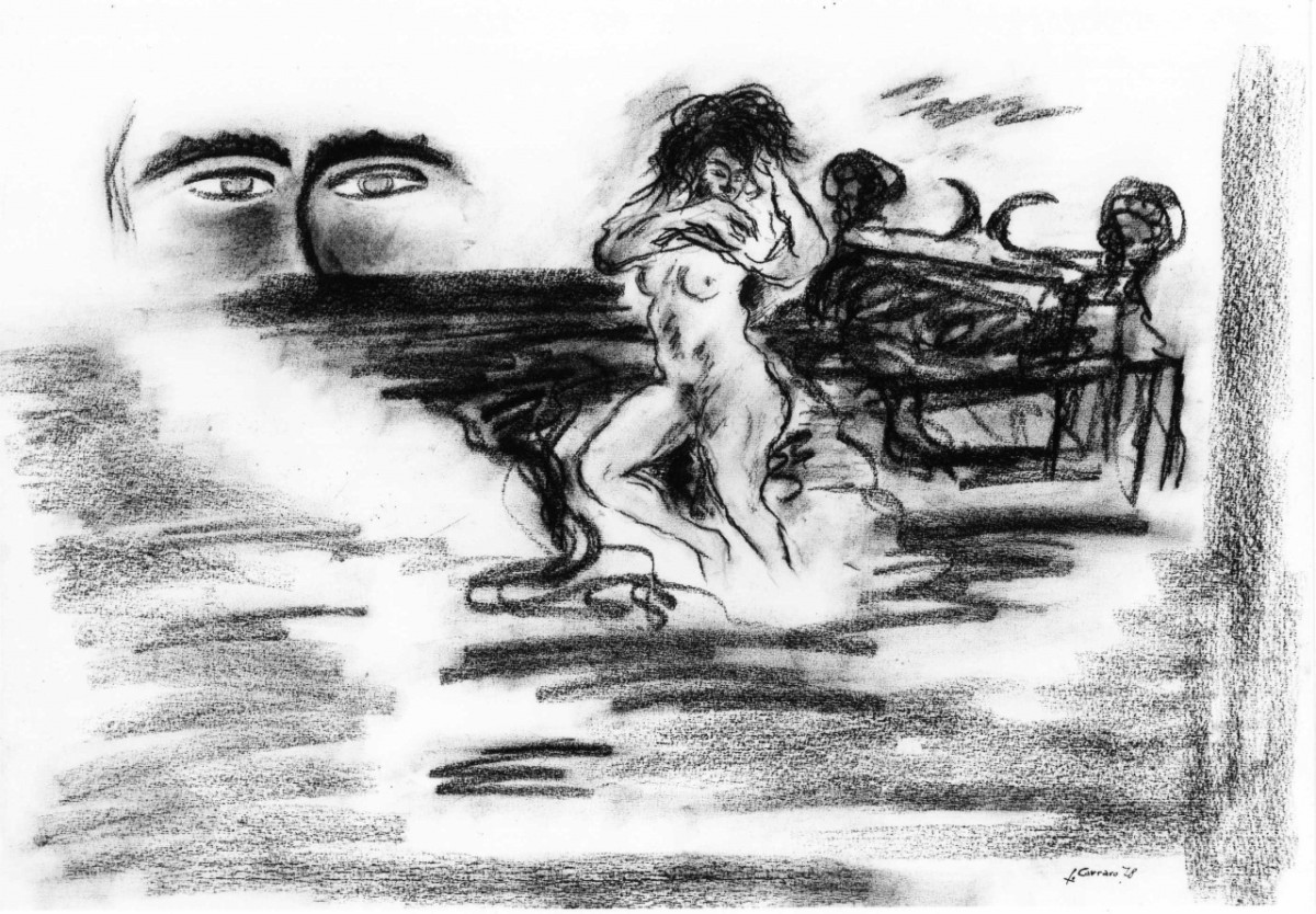 Personaggi e scene da cicli letterari (disegno) di Carraro Lorenzo (sec. XX)