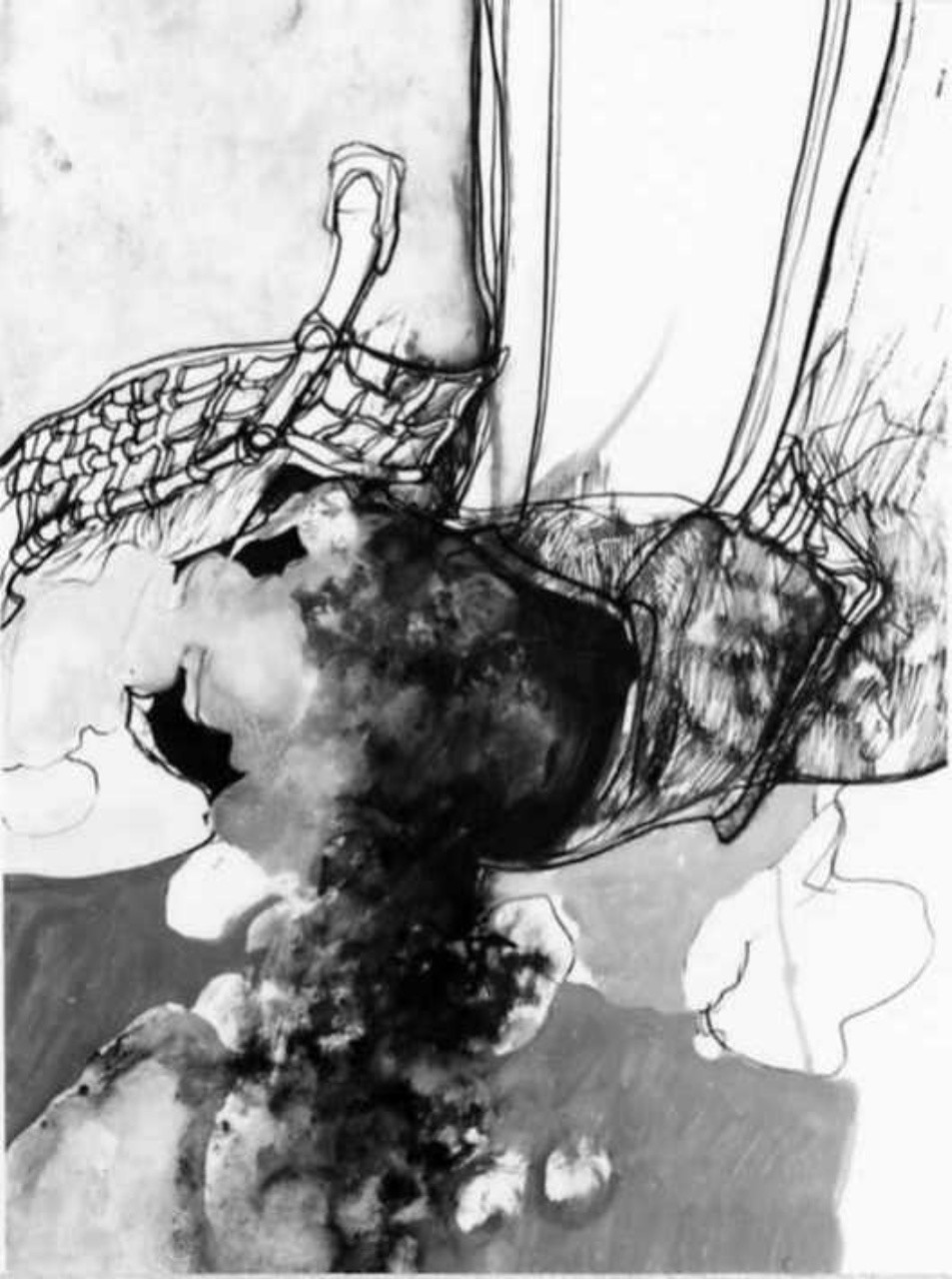 composizione astratta (disegno) di De Stefano Armando (sec. XX)