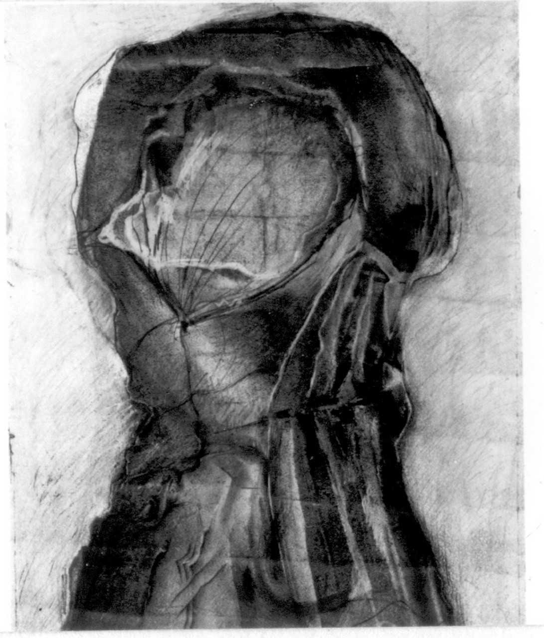 composizione astratta (disegno) di Formica Luciano (sec. XX)