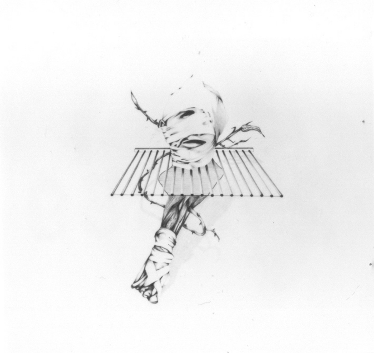 testa d'uomo (disegno) di Forno Osvaldo (sec. XX)