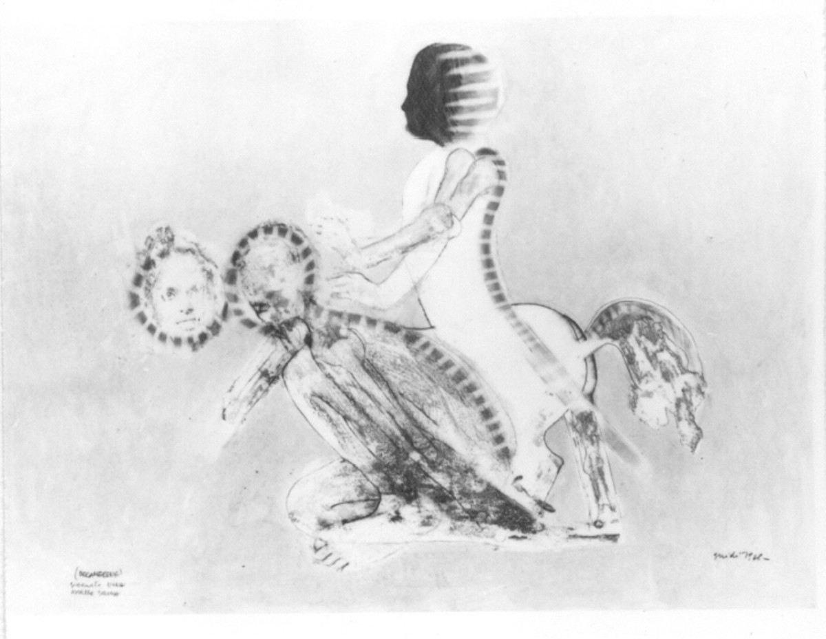 Personaggi e scene da cicli letterari (disegno) di Guidi (sec. XX)