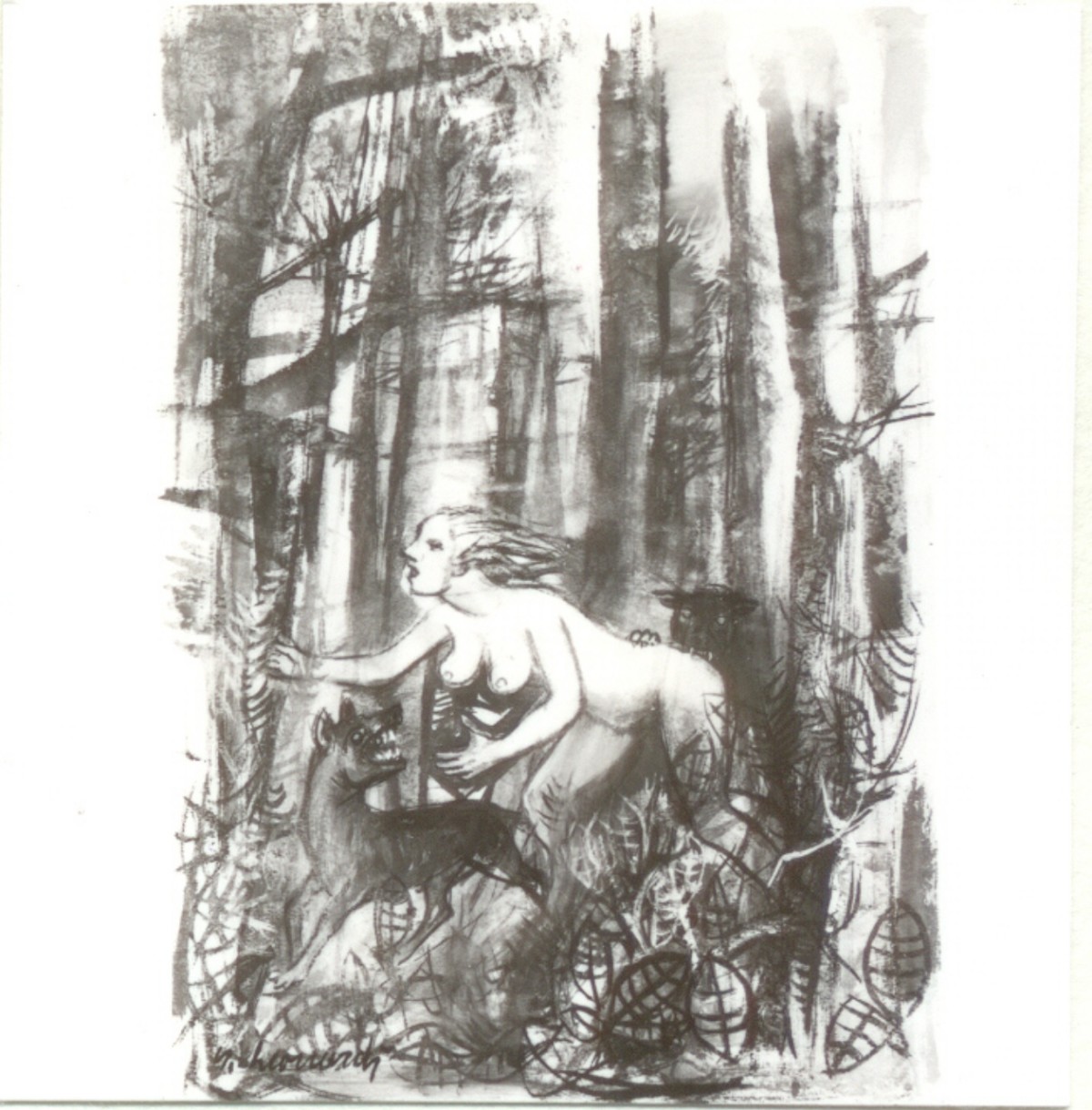 Personaggi e scene da cicli letterari (disegno) di Leonardi Nello (sec. XX)