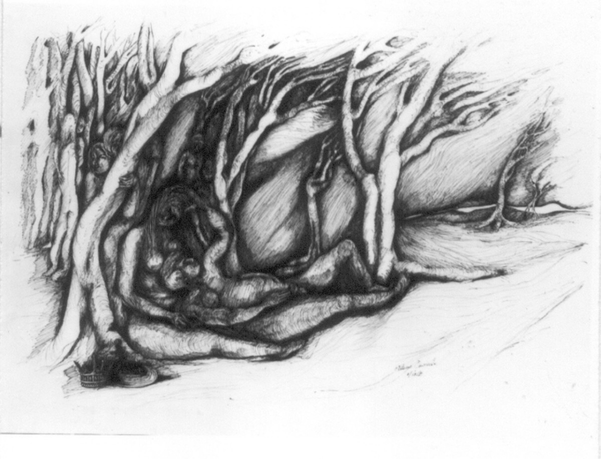 Personaggi e scene da cicli letterari (disegno) di Quaranta Antonio (sec. XX)