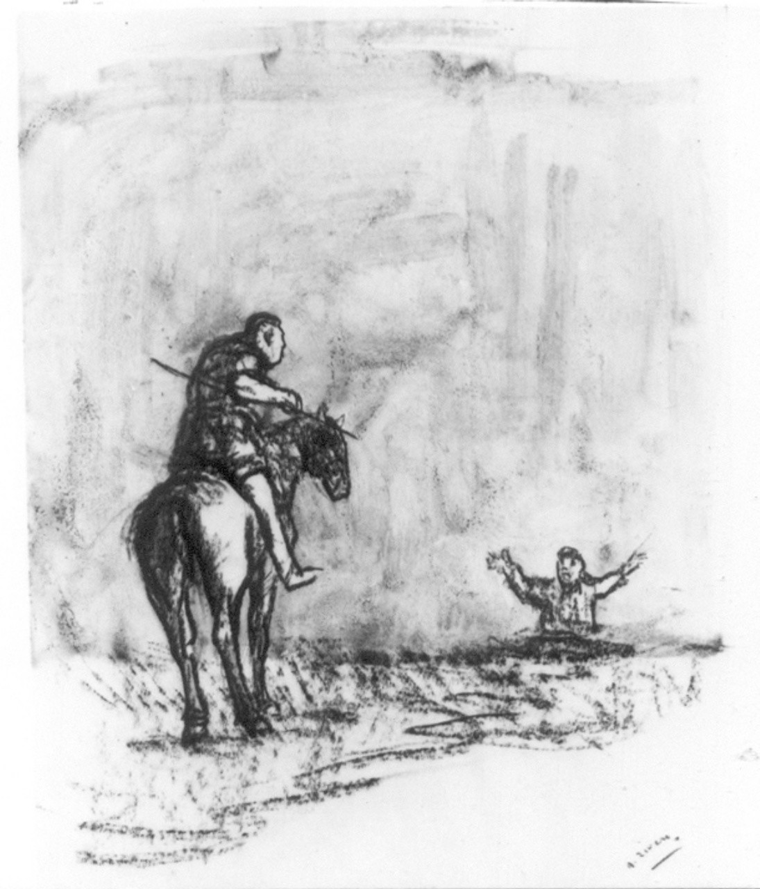 Personaggi e scene da cicli letterari (disegno) di Ziveri Alberto (sec. XX)