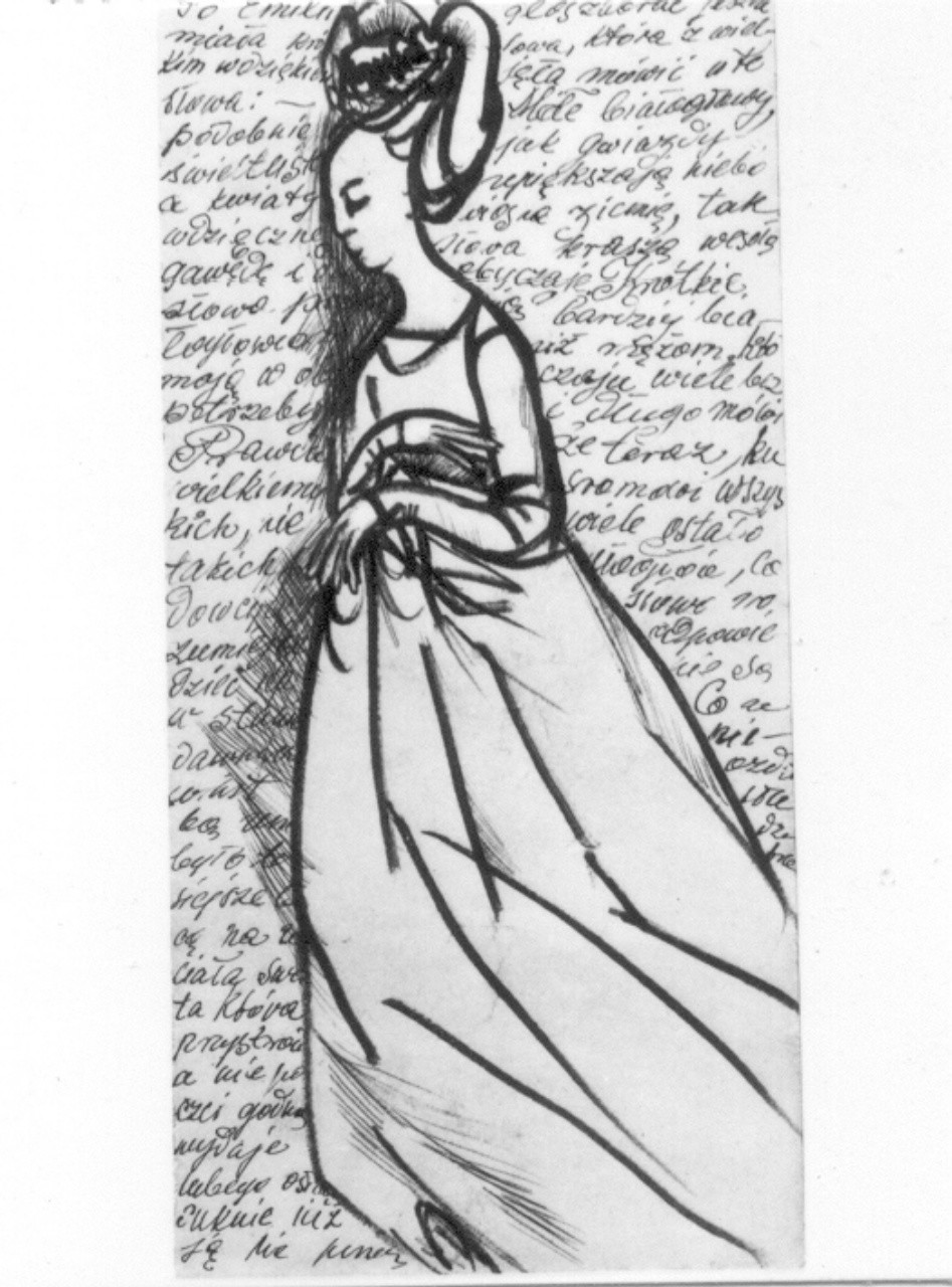 Personaggi e scene da cicli letterari (disegno) di Kieiczewski Waldemar (sec. XX)