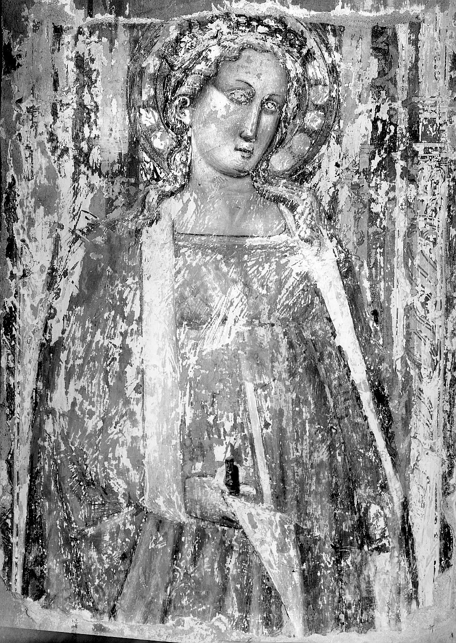 Santa Caterina d'Alessandria (dipinto murale) di Cenni di Francesco di Ser Cenni (fine/ inizio secc. XIV/ XV)