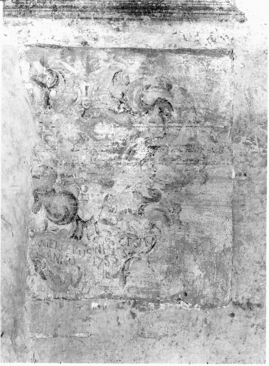 Stemma della famiglia Frosini, stemma (dipinto murale) - ambito toscano (sec. XVIII)