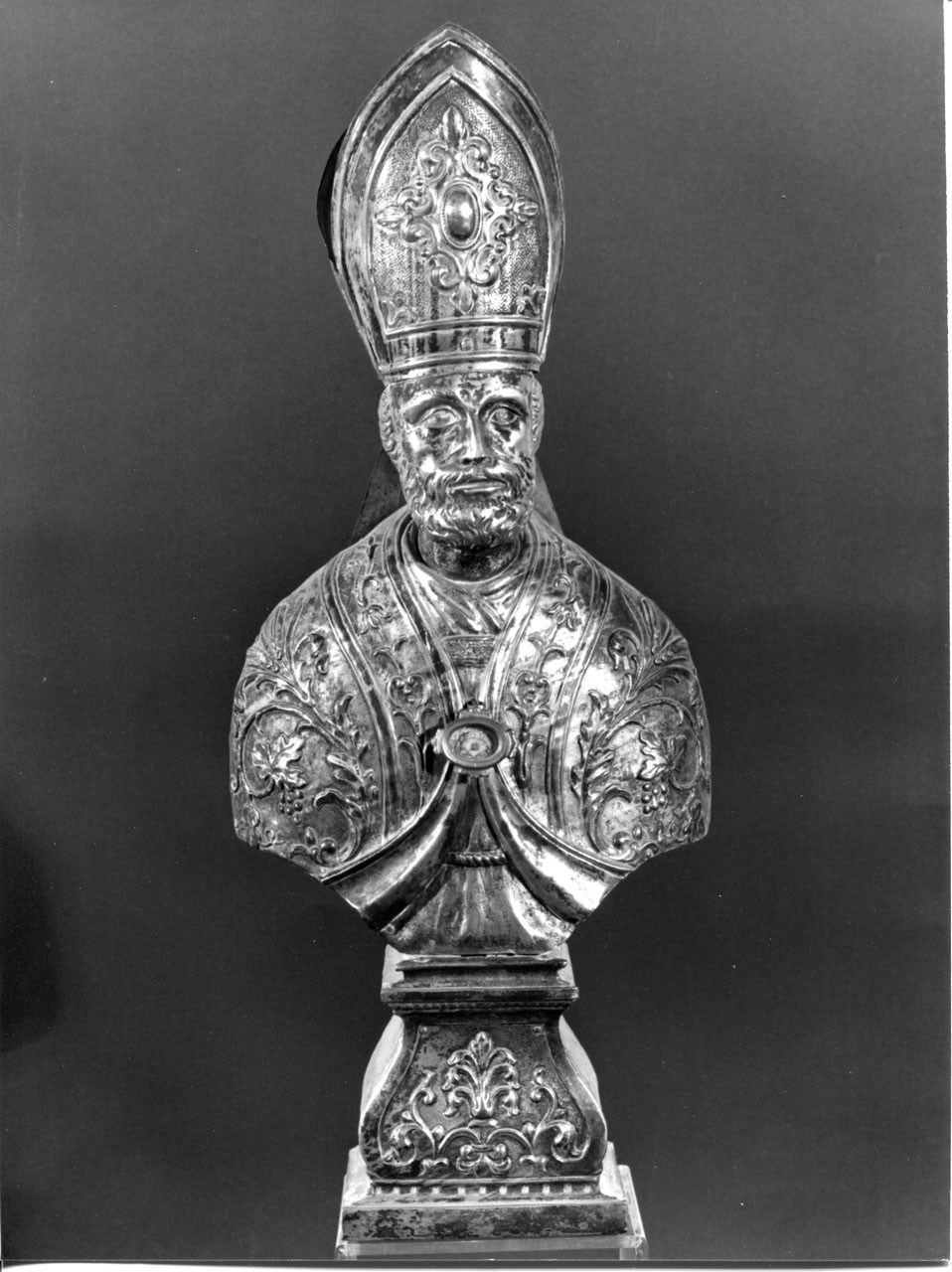 Sant'Ambrogio (reliquiario - a busto) - bottega lombarda (inizio sec. XVIII)