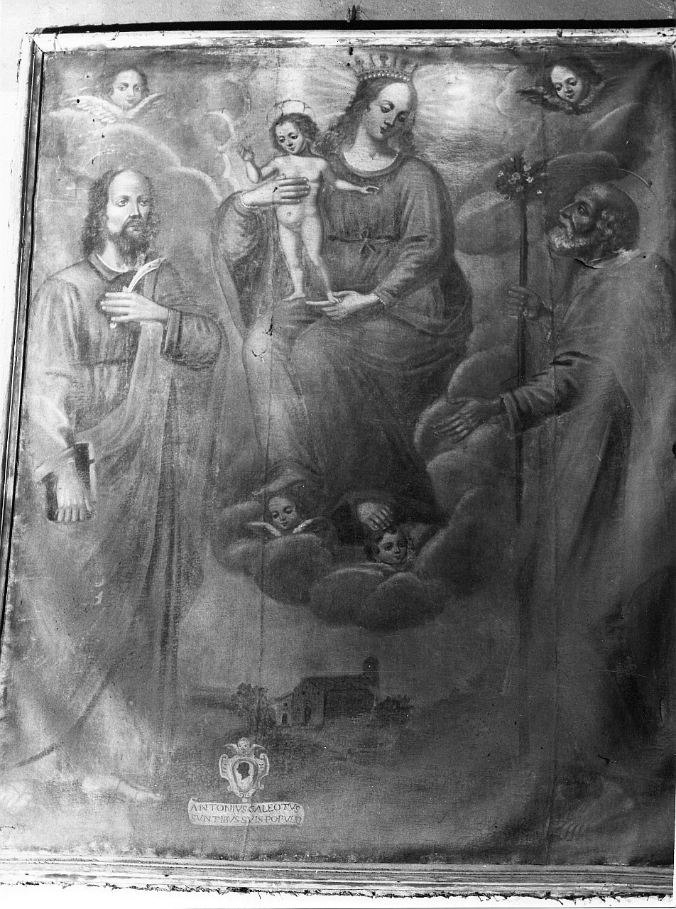 Madonna con Bambino/ San Bartolomeo/ San Giuseppe (dipinto) - ambito toscano (sec. XVIII)