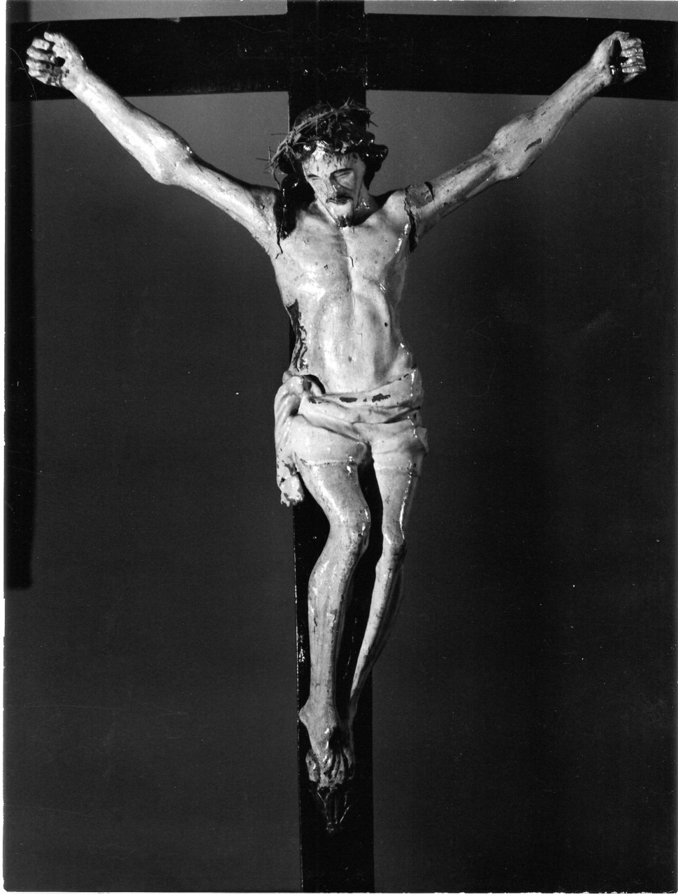 Crocifisso, Cristo crocifisso (statua) - scuola bolognese (sec. XVII)