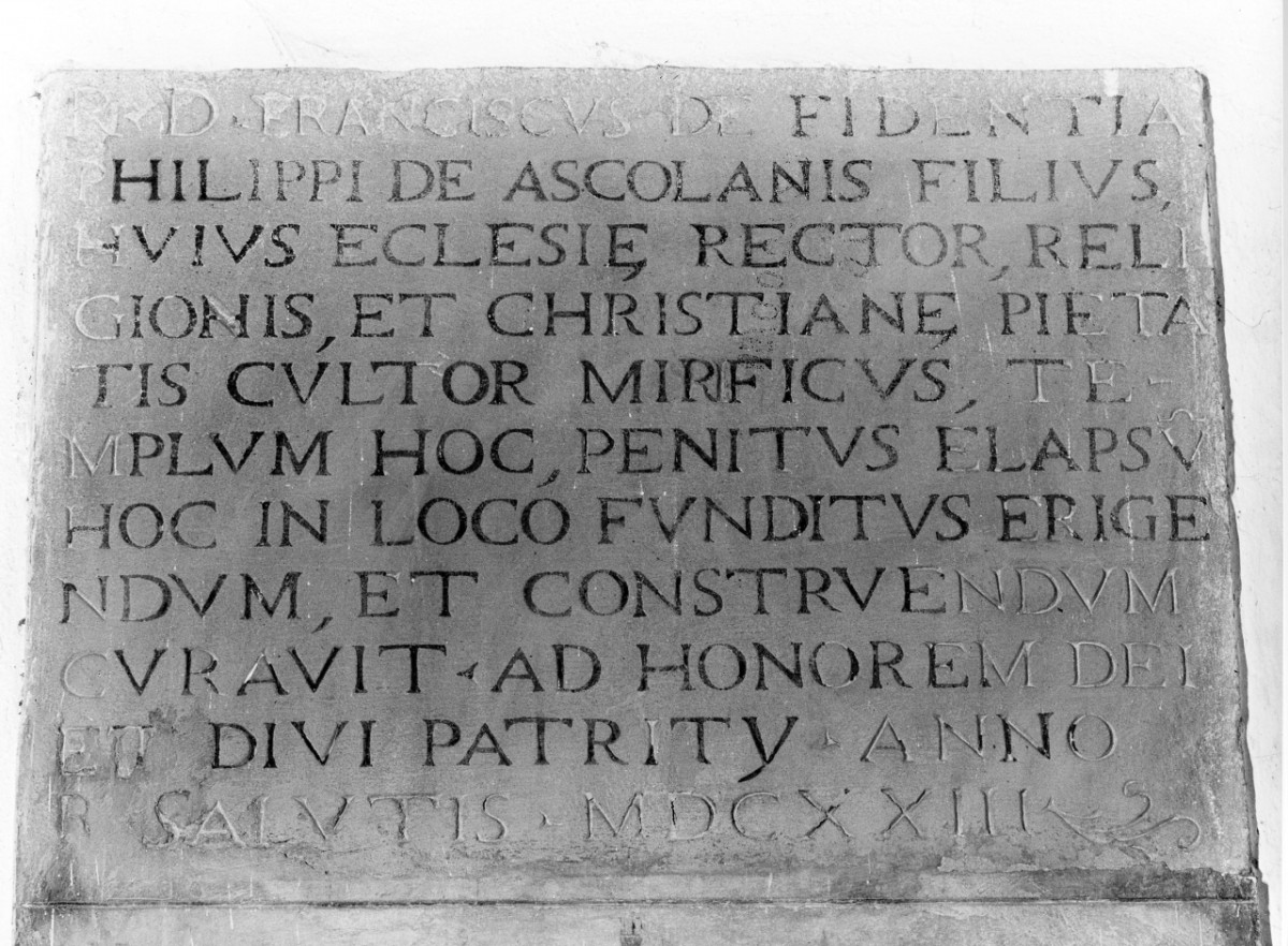 lapide documentaria - manifattura toscana (sec. XVII)