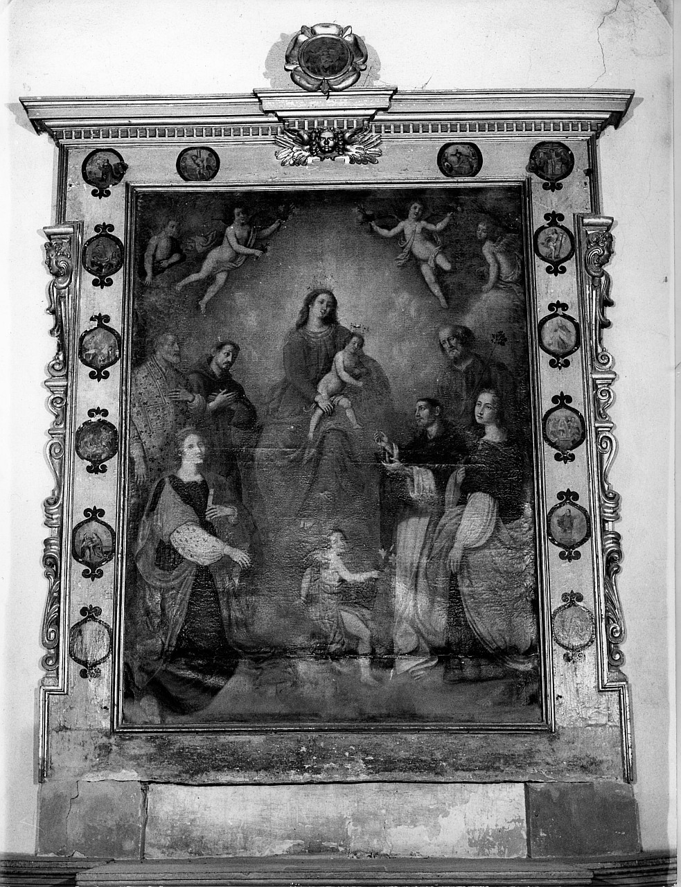 misteri del rosario (cornice, opera isolata) - manifattura toscana (sec. XVII)