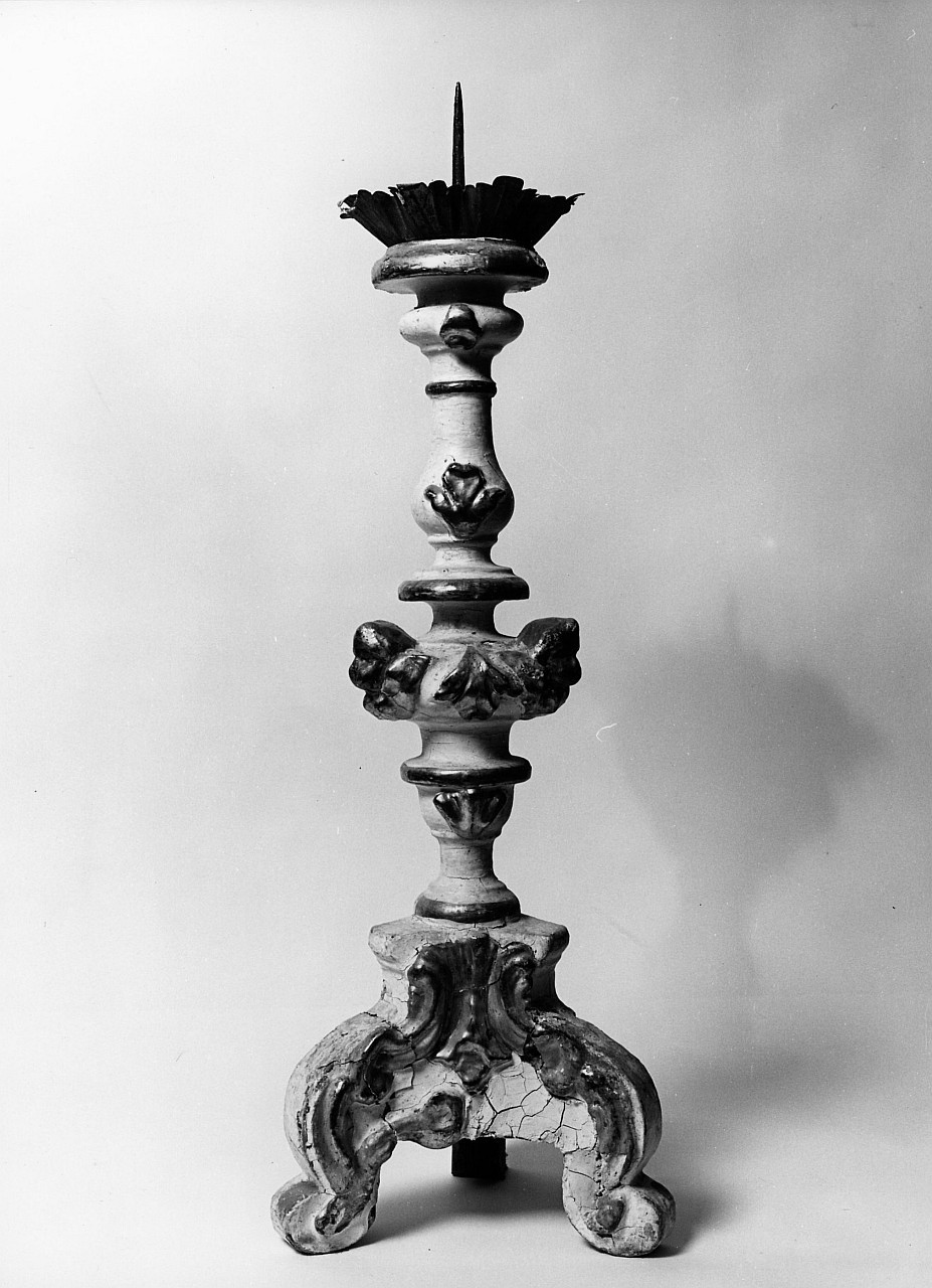 candeliere, serie - bottega toscana (prima metà sec. XVIII)