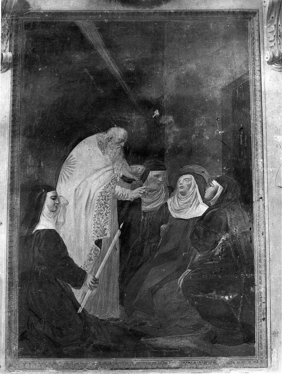morte di Santa Liberata (dipinto murale) di Fedi Antonio (attribuito) (fine/ inizio secc. XVIII/ XIX)