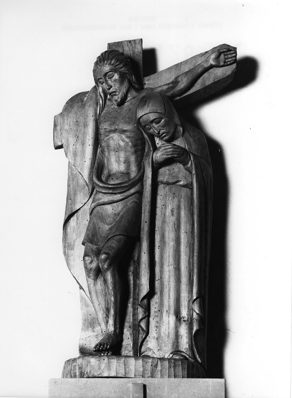 stazione XII: Gesù innalzato e morto in croce (scultura, elemento d'insieme) di Bartoli Umberto (secc. XIX/ XX)