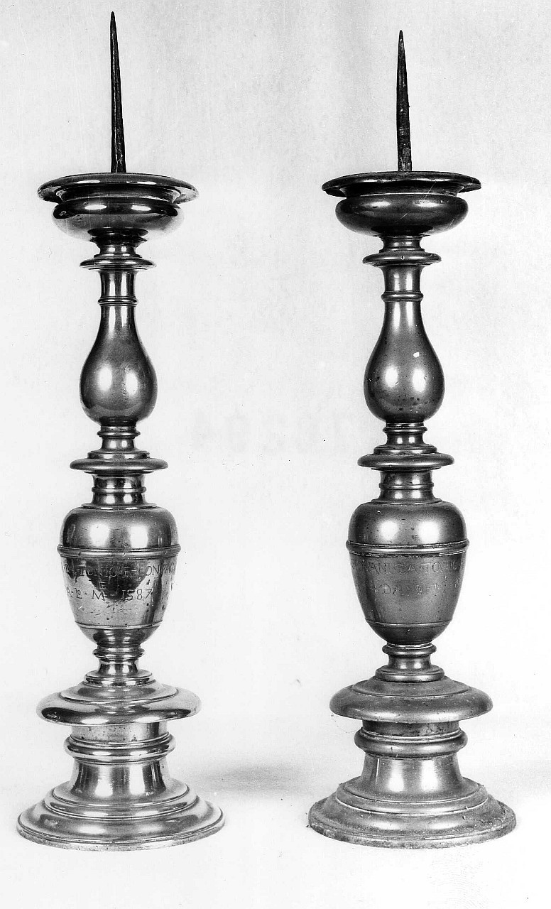 candeliere, serie - bottega toscana (sec. XVI)