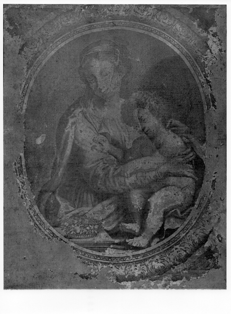 Madonna con Bambino (stampa) - ambito italiano (seconda metà sec. XVII)