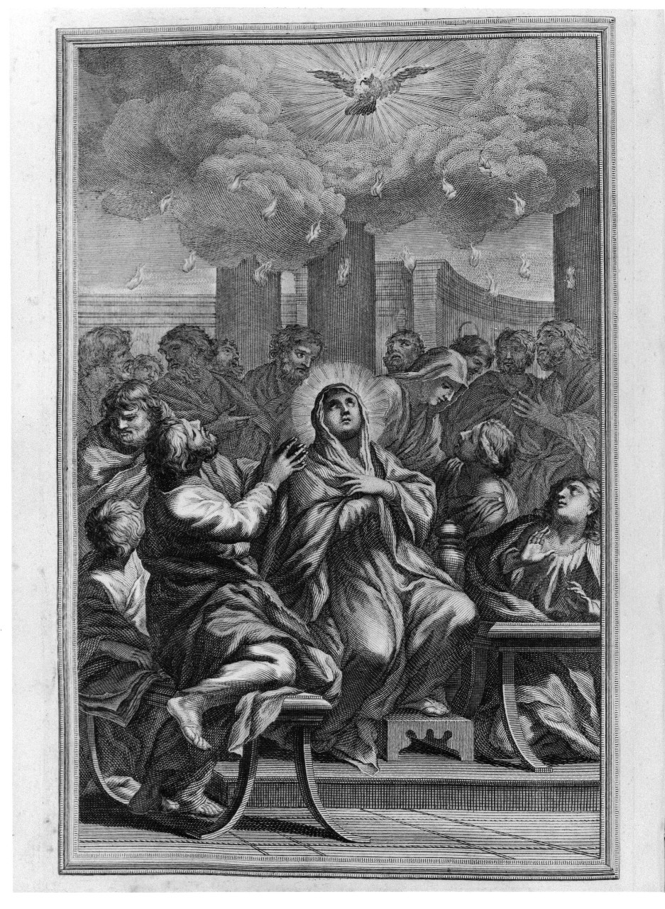 Pentecoste (stampa) - ambito romano (sec. XIX)