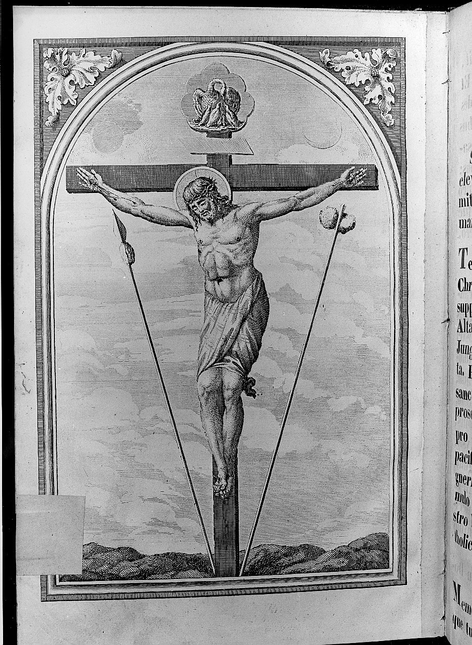 Cristo crocifisso (stampa) - ambito italiano (sec. XVIII)
