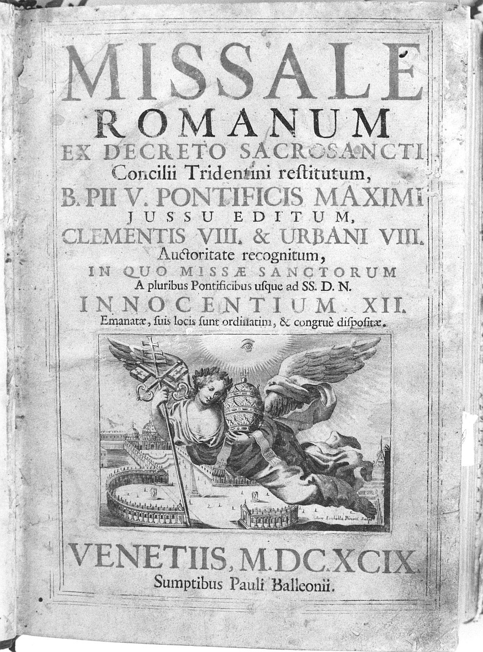 allegoria della Chiesa Romana (stampa) di Piccini Isabella (suor) (sec. XVII)