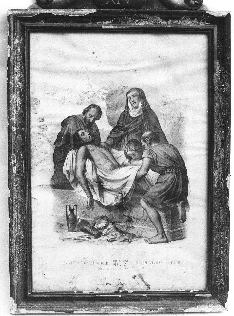 stazioni della via crucis (stampa a colori) - ambito francese (sec. XIX)