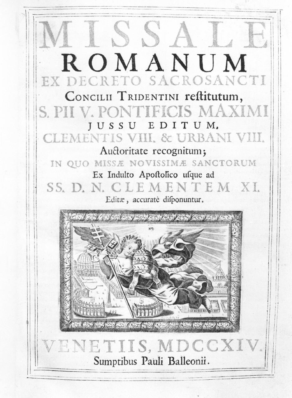 allegoria della Chiesa di Roma (stampa) di Piccini Isabella (suor) (sec. XVIII)
