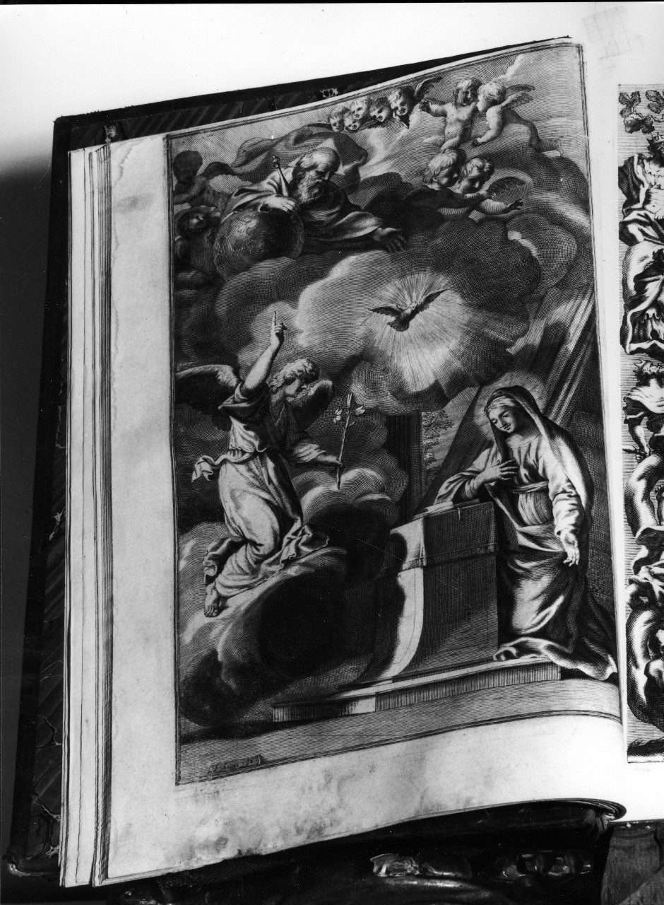 Annunciazione (stampa) di Houat Francois (sec. XVII)