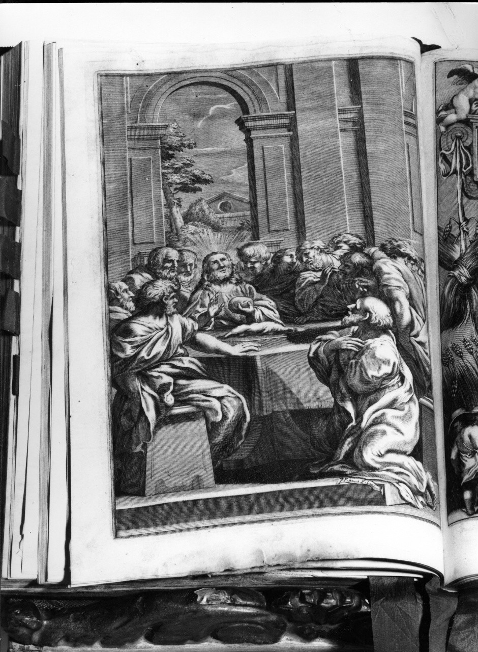 ultima cena (stampa) di Houat Francois (sec. XVII)