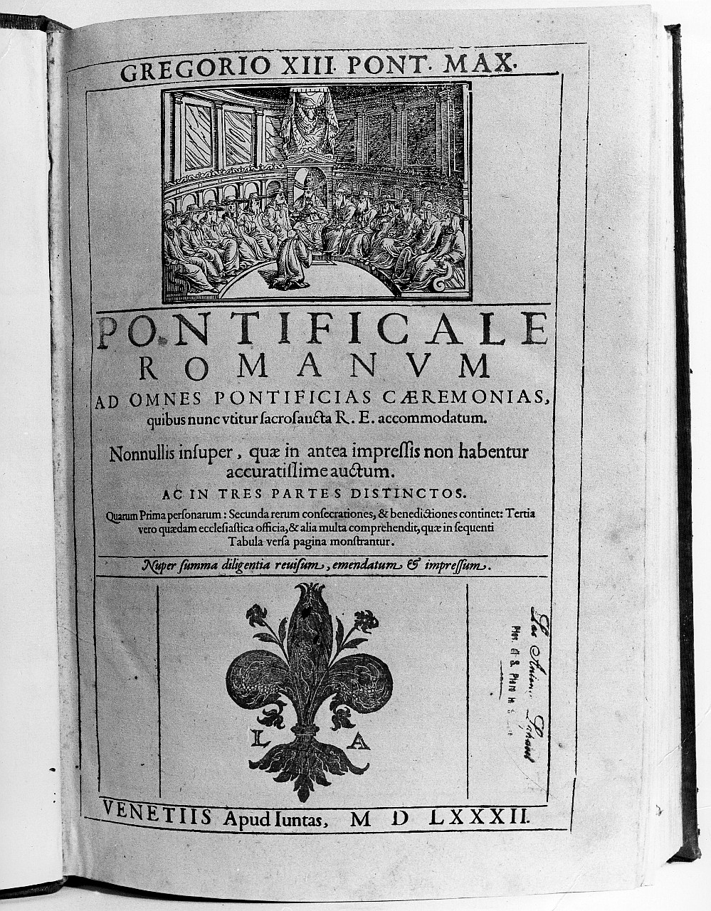 scena di cerimonia pontificia (stampa) - ambito italiano (sec. XVI)