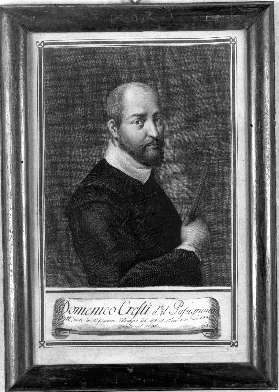 ritratto di Domenico Cresti detto il Passignano (stampa) di Lasinio Carlo, Cresti Domenico detto Passignano (seconda metà sec. XVIII)