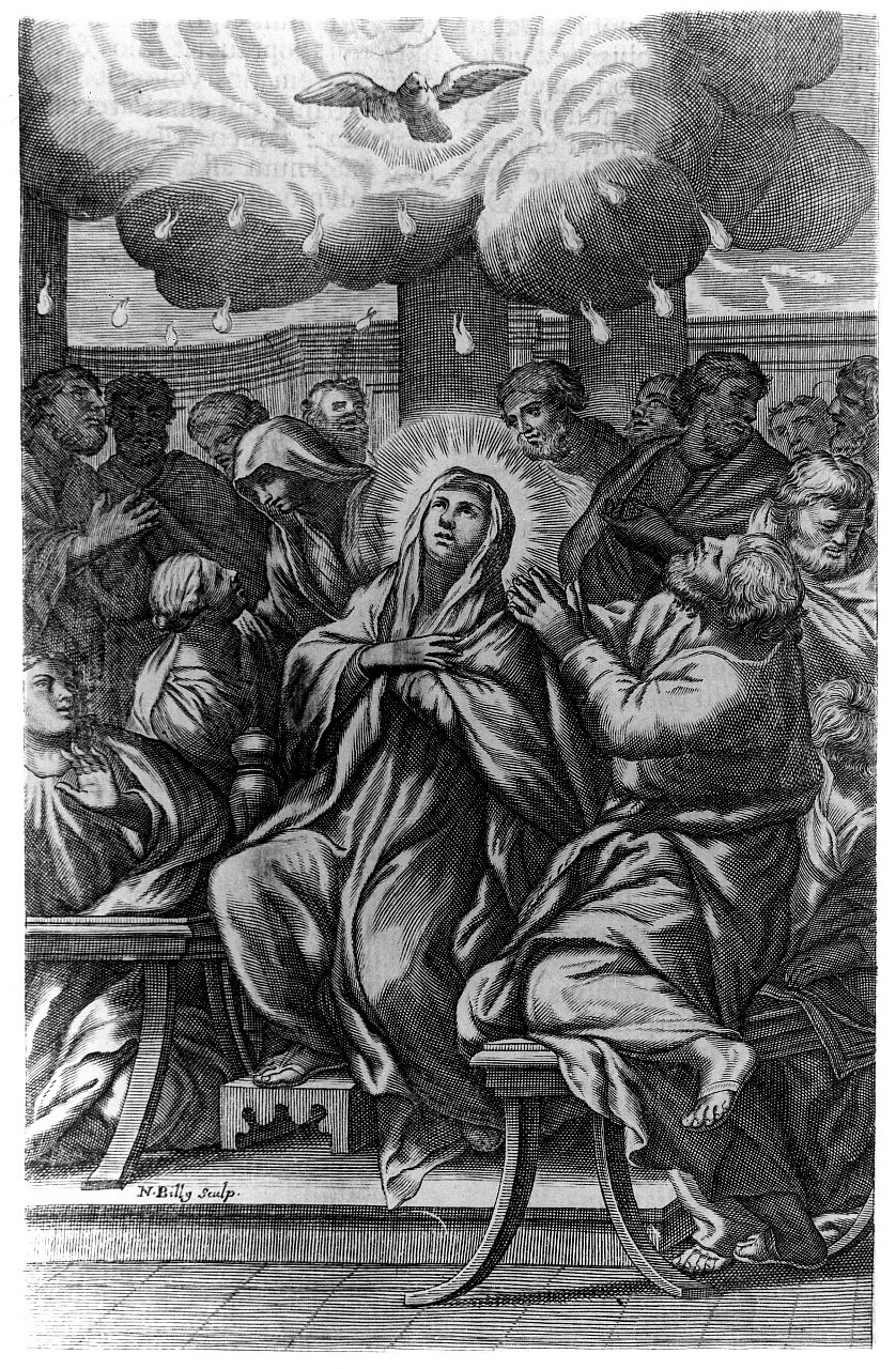 Pentecoste (stampa) di Billy Nicola il Vecchio (sec. XVII)