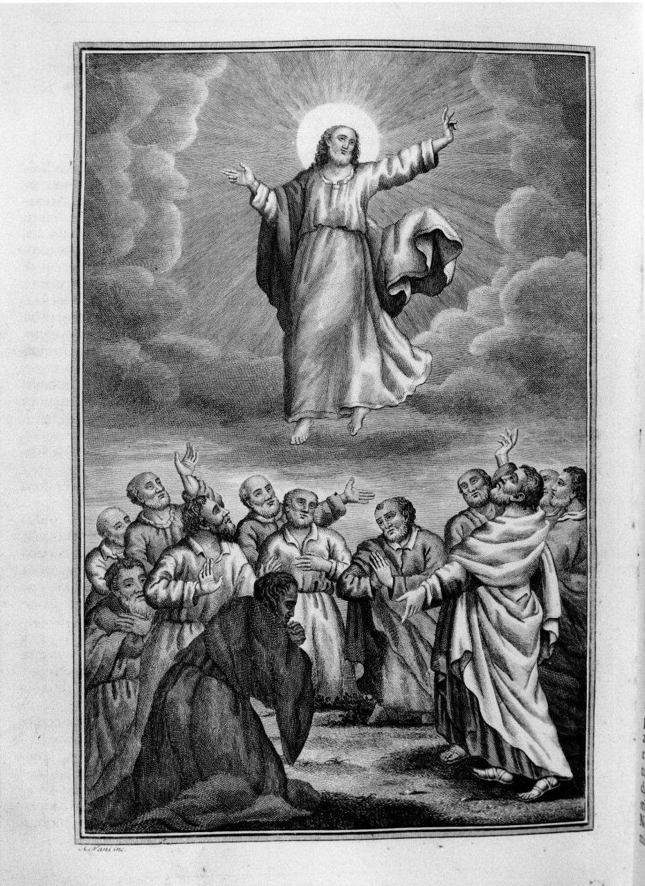ascensione di Cristo (stampa, serie) di Nani Antonio (sec. XVIII)