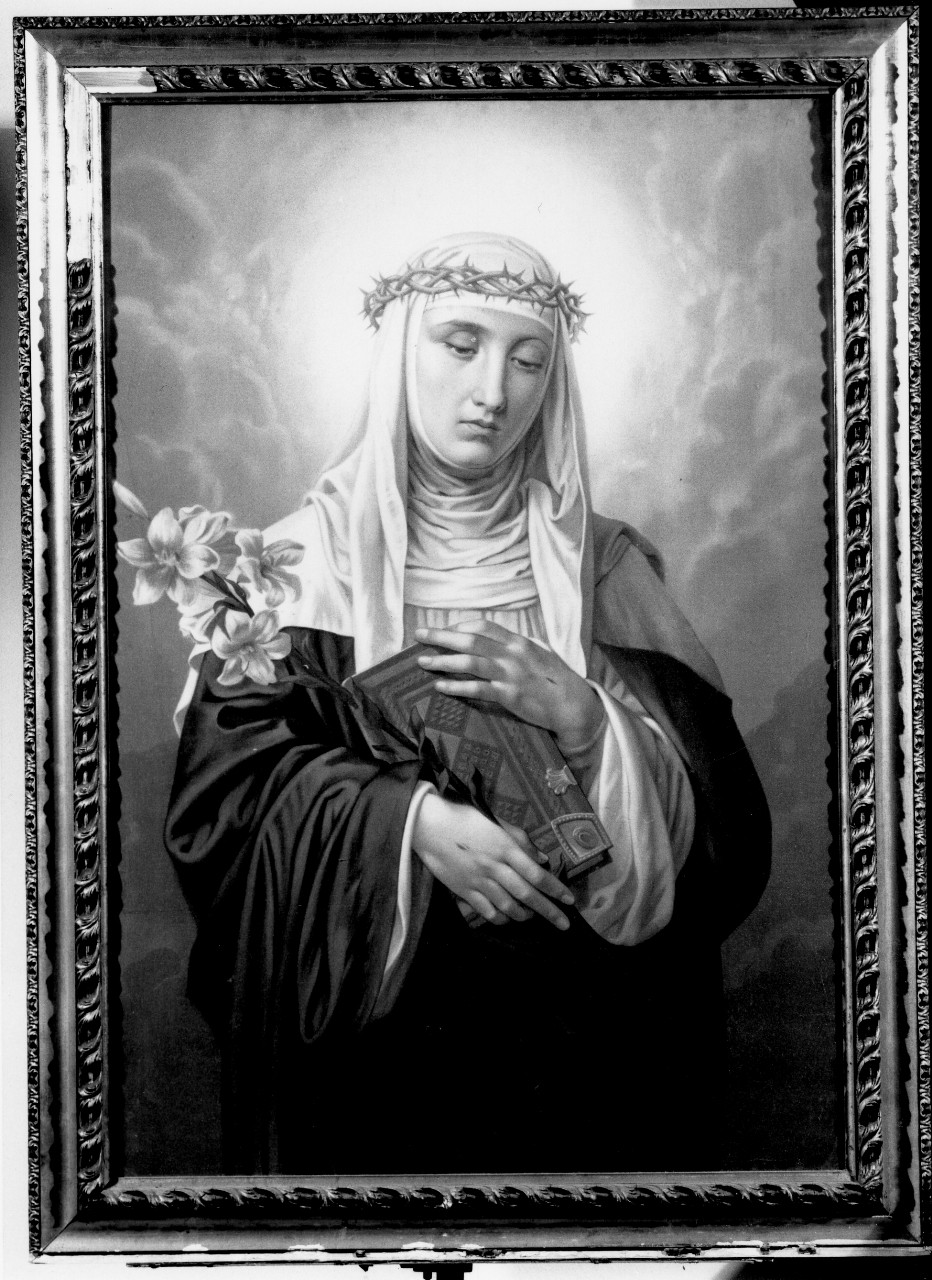 Santa Caterina da Siena (stampa) - ambito toscano (seconda metà sec. XIX)