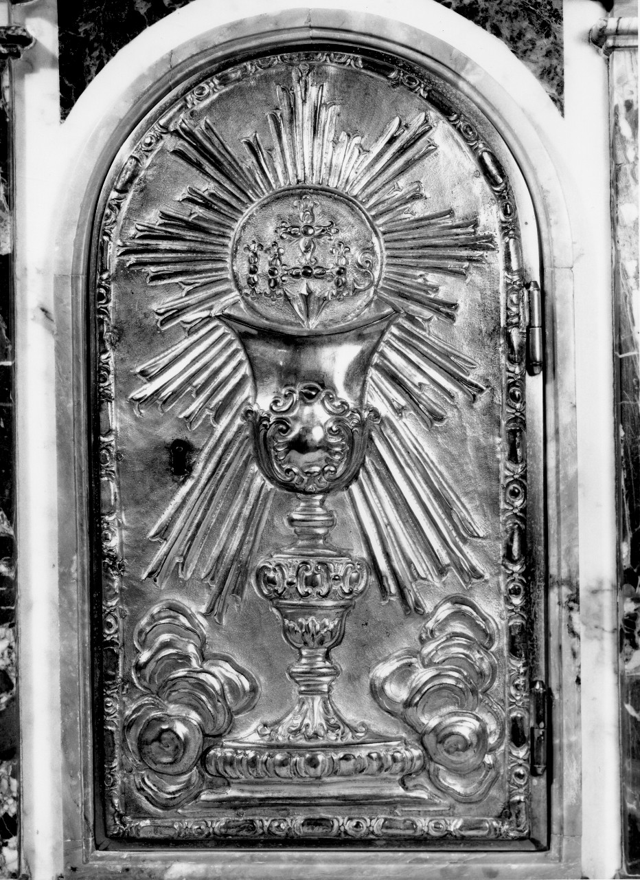 calice eucaristico (sportello di tabernacolo) - ambito toscano (sec. XVIII)