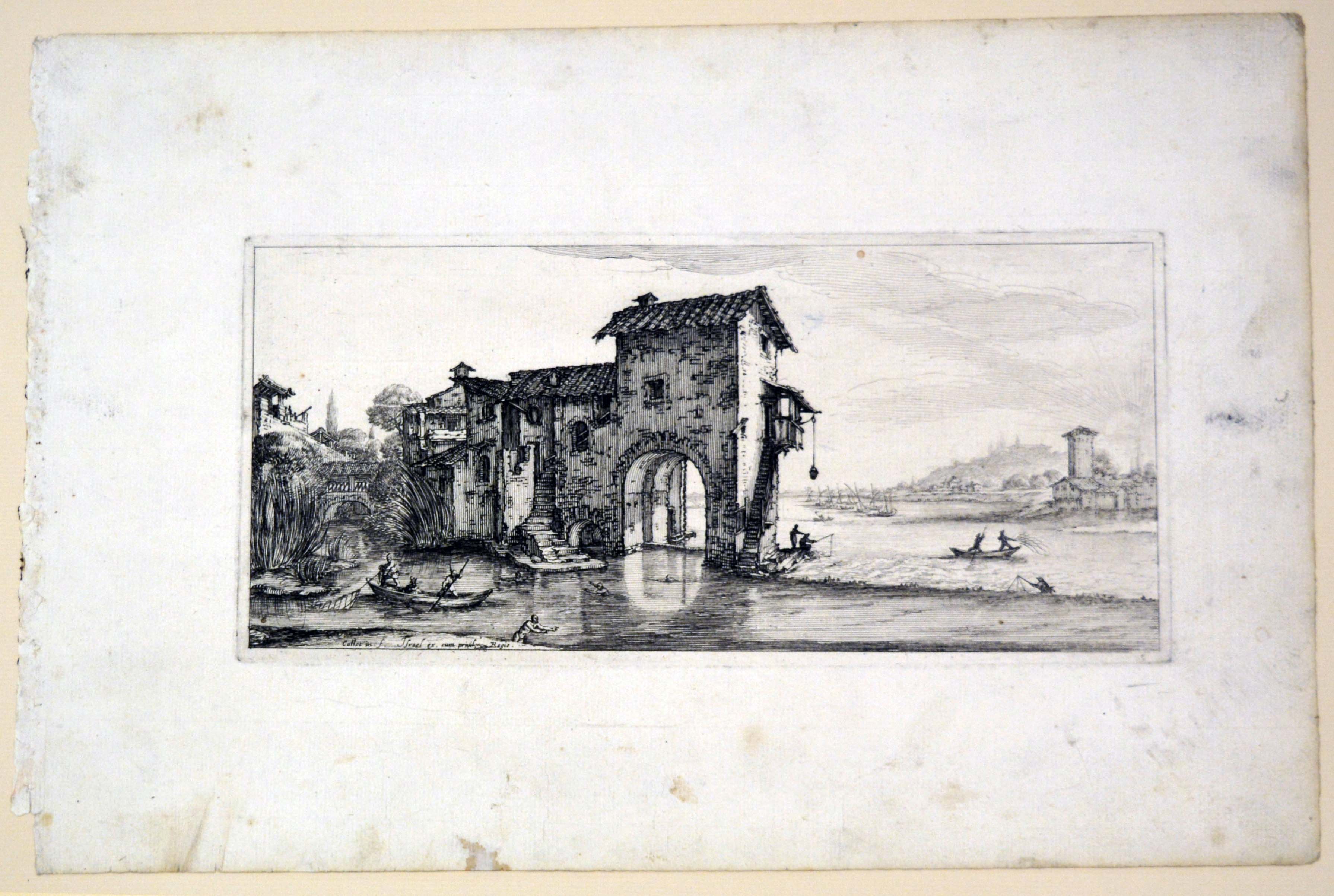 diverse vedute disegnate in Firenze (stampa) di Callot Jacques, Collignon François (primo quarto sec. XVII)