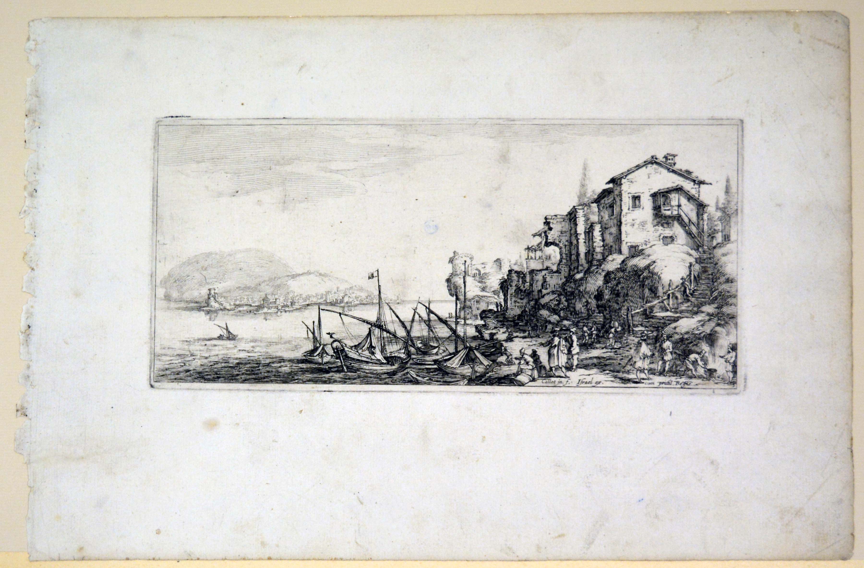diverse vedute disegnate in Firenze (stampa) di Callot Jacques, Collignon François (primo quarto sec. XVII)