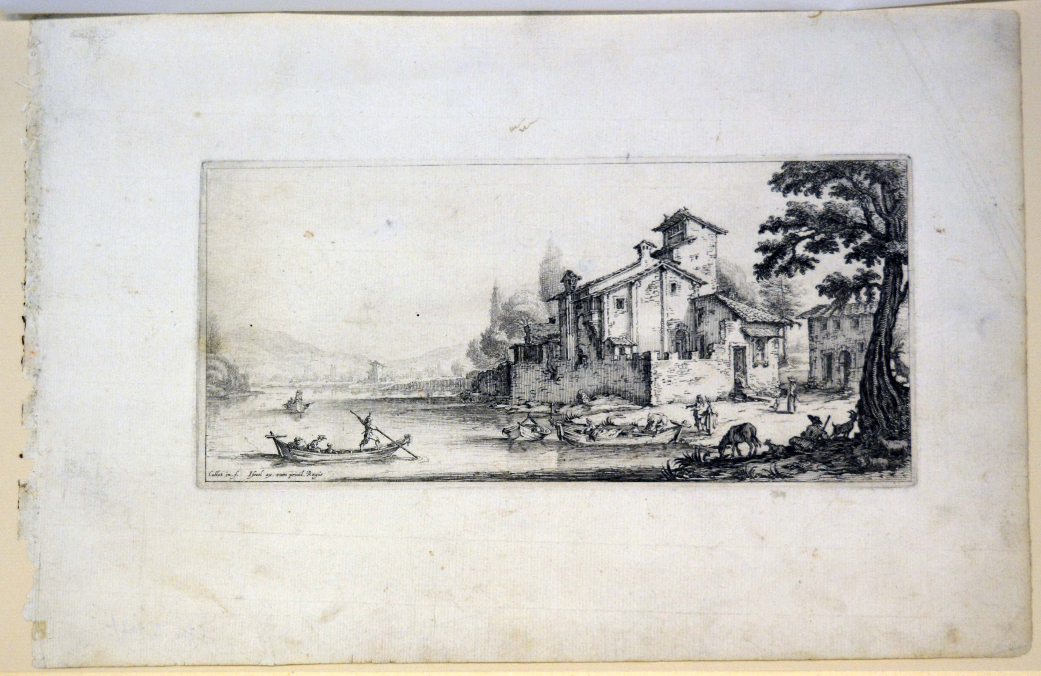 diverse vedute disegnate in Firenze (stampa) di Callot Jacques, Collignon François (primo quarto sec. XVII)